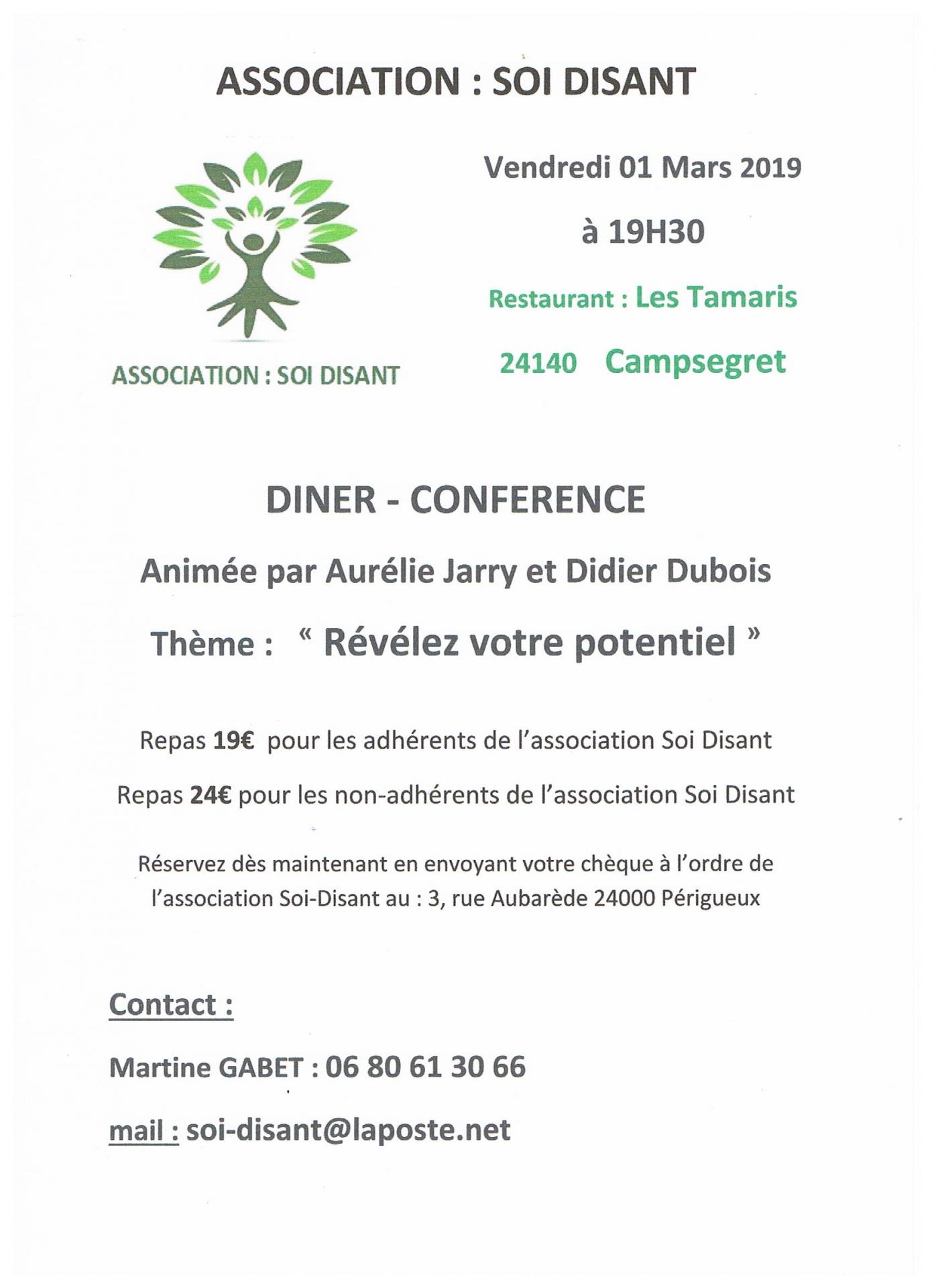 Diner conference 01 mars 2019 association soi disant pdf